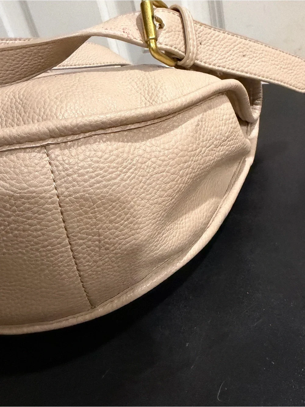 Antik Kraft Classic Pebbled PU Hobo Bag with cosmetic bag